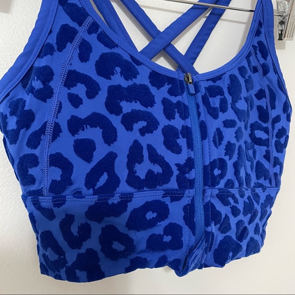 Balance Athletica • blue water panther revive bra sz S - Picture 7 of 7